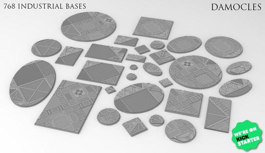 Sci-fi industrial bases all sizes all shapes