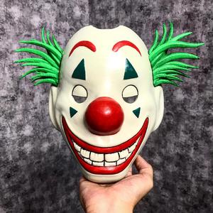 CLOWN MASK 2019 - Joker Mask 2019 With Hair from Joker movie 2019 scale 1:1 For cosplay