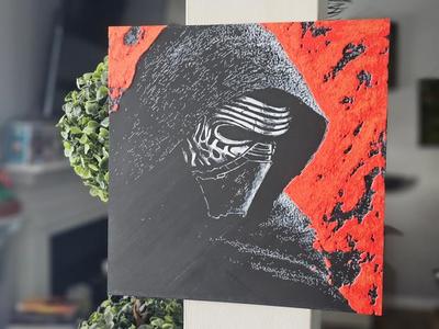 Kylo Ren Starwars Hueforge Art Wall Decor