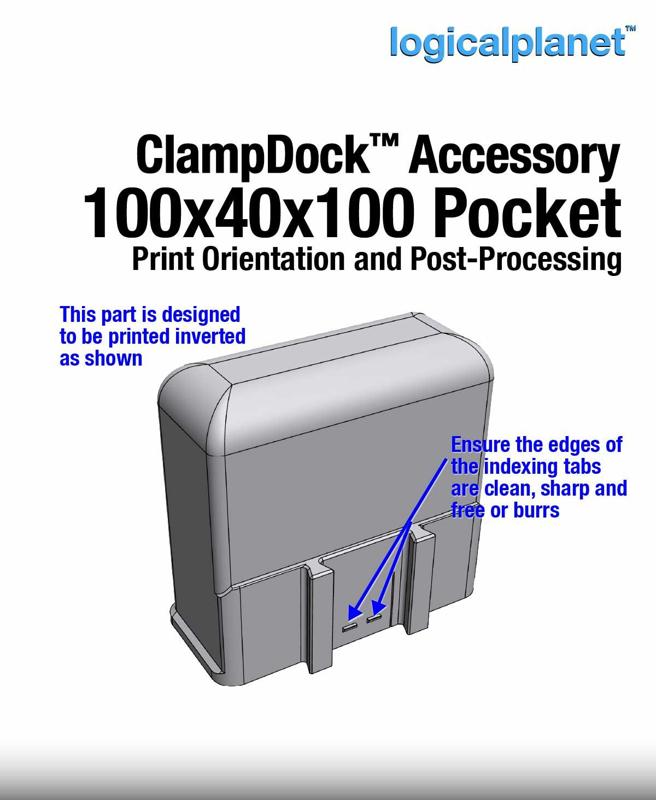 ClampDock Accessory – Pocket 100Wx40Dx100H