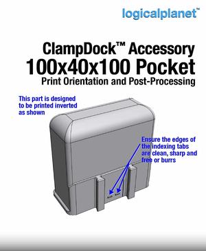 ClampDock Accessory – Pocket 100Wx40Dx100H