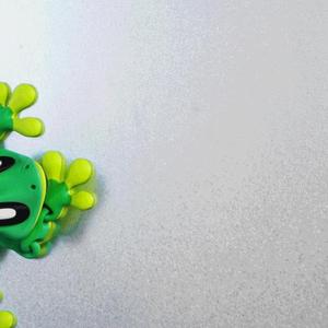 Blob Gecko – Magnetic Flexi Fidget Art Toy with Rock