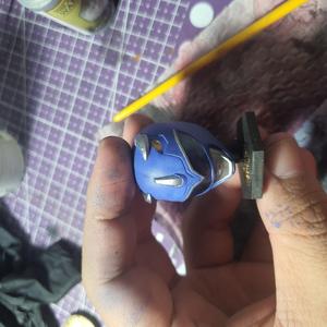 Art Toy Helmet Zyuranger Blue Ranger Helmet 3D Printing File