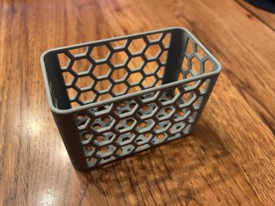Decorative basket for storage or toiletries