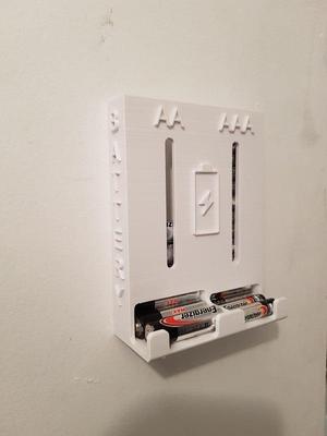 SINGLE OR DUAL BATTERY DISPENSER AA & AAA WALL MOUNT
