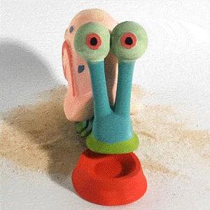 Spongebob's Garry snail SET (Flexible, no supports)