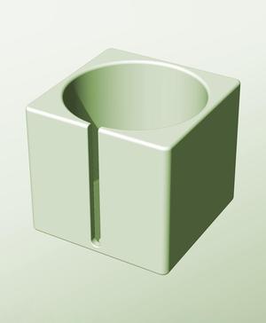 CS128-130-S Modular stacking slotted container for home decor