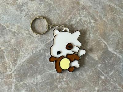 Cute Cubone Pokemon Chibi Fridge Magnet/Keychain