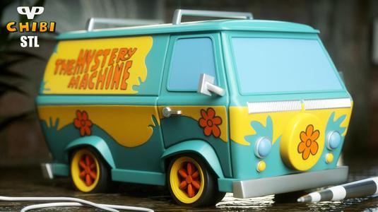 Mystery Machine STL for 3D Printing ChibiSTL 3DXM