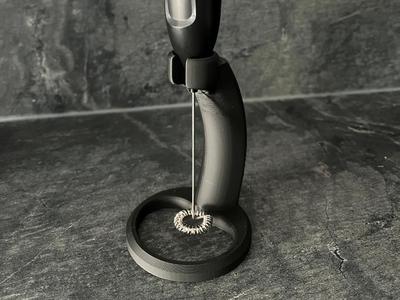 Milk frother holder coffee accessory