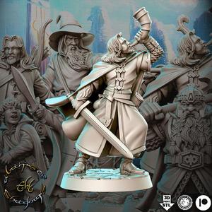 Boromir The Hobbit The Lord of the Rings LOTR 32mm Pre-supported