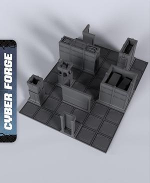 Outland Gridrunner Terrain – With Free Cyberpunk  – Sci-Fi Gift Ideas for RPG and Warga