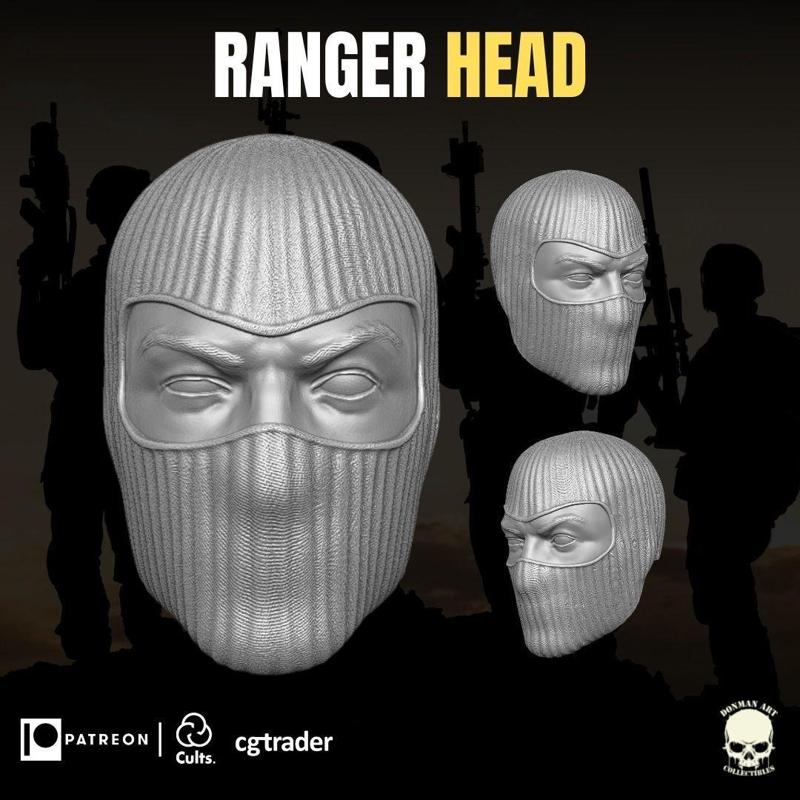 Ranger Head  For Action Figures