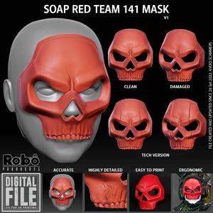 Soap Red Team 141 Mask – Call of Duty – MW2 – WARZONE