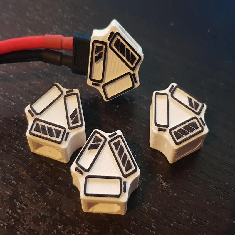 XT60 battery cap with charge indicators