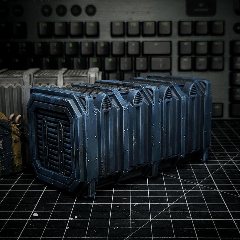Magnetic Cargo Container for terrain and storing bits
