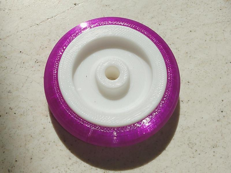 Wheel for laundry basket frame