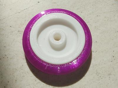 Wheel for laundry basket frame