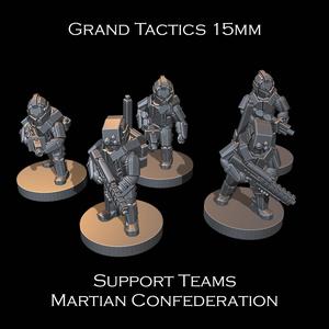 15mm SCI-FI Grand Tactics - Martian Support Teams - Presupported