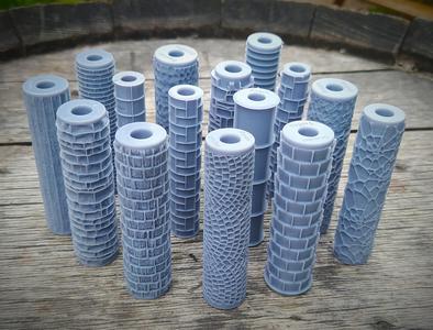 15 Rouleaux a texture – Foam roller – To make scener