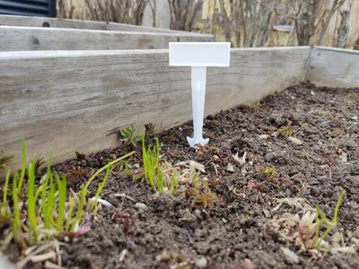 2 piece garden sign   