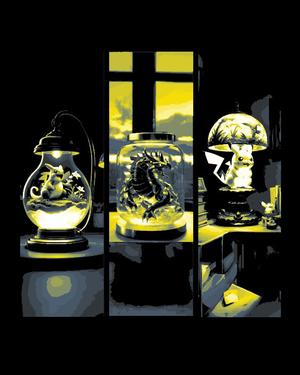 Fan Art of Pokemon – What do you do after catching them?  Put them in a Jar ?  – Set of Bookmarks