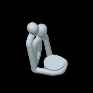 Challenge – candle holders Couple minimalist base support  VALENTINE´S DAY