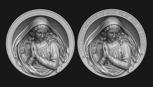 Holy Mary Medallion