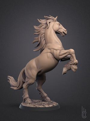 Rearing horse