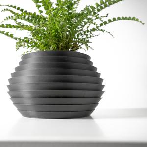 The Harno Planter Pot with Drainage Tray & Stand: Modern and Unique Home Decor for Plants