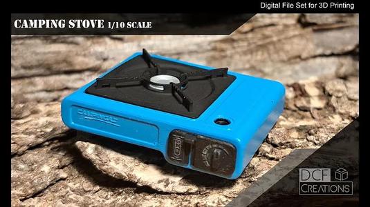 1/10 Scale Camping Stove (High detail)