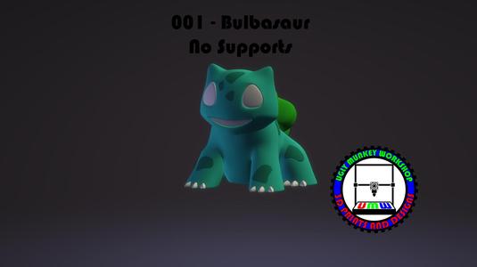 001 – Bulbasaur – No Supports