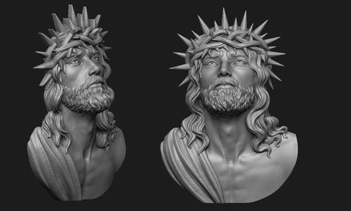 Jesus Head Pendant 3