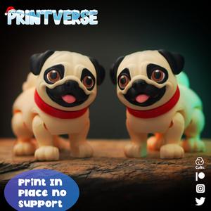 Flexy Print In Place Pug