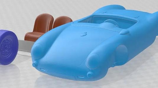 Porsche Spyder 550 1955 Printable Car
