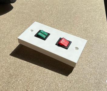 Workshop bench power switch case