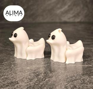 Flexi ghost duck + keychain + deco