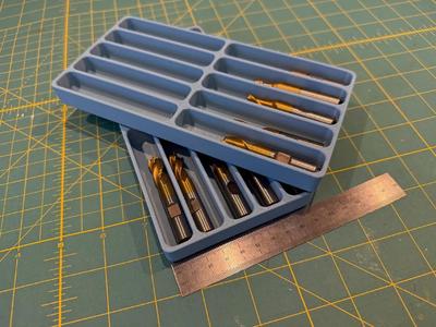 End Mill / Drill Stackable Tray   