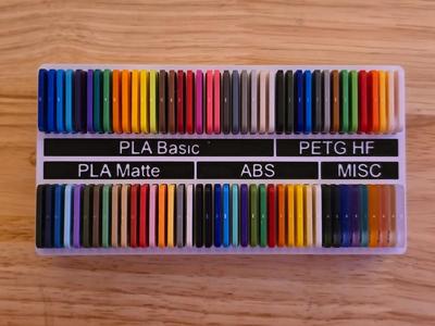 Bambu Lab Filament Swatch Organizer   