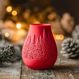 Snowlit Vase