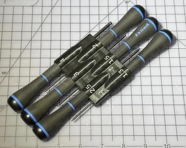 Eklind metric ball-hex driver holder compact with built-in retention springs - now including OpenSCAD file.   
