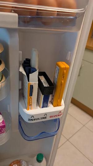 étagère pour insuline NOVORAPID PumpCart et Glucagon   