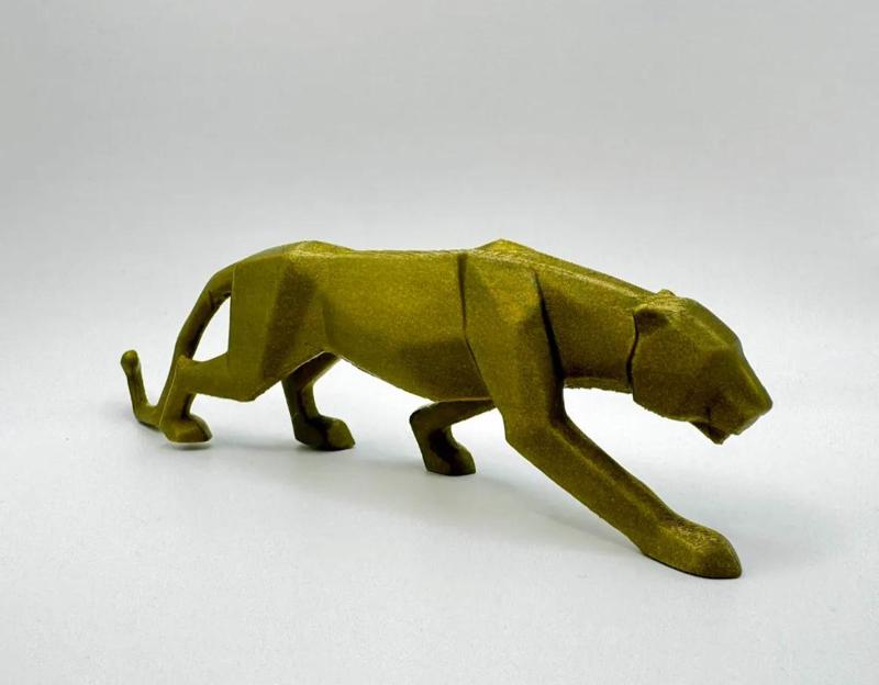 Low Poly Panther Figure