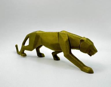 Low Poly Panther Figure