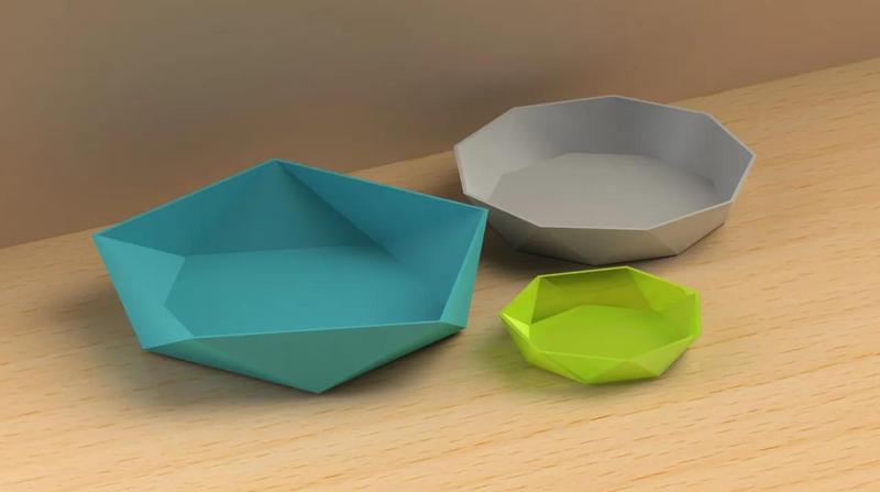 LowPoly Polygonal Bowl