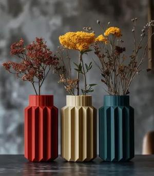 Geometric Trio Vases