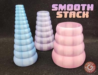 Smooth Stack Spiral Vases