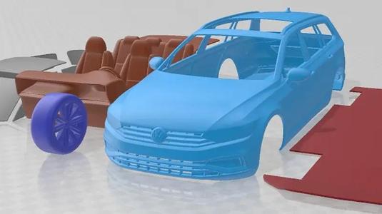Volkswagen Passat Variant 2020 Printable Car