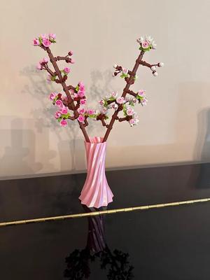 Slim Vase designed for Lego Cherry Blossom Set (and real flowers….)