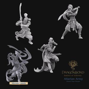 Allarian Oathguard Duelists from the Dragonbond Wargame